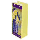 Wijn-Pony-cadeautas - Ride en wijn dan! Cadeautas (Voorkant Gekanteld)