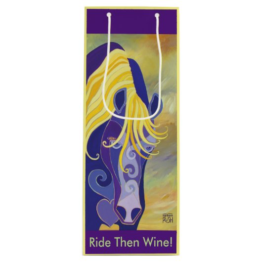 Wijn-Pony-cadeautas - Ride en wijn dan! Cadeautas (Voorkant)