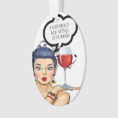 Wijn Pop Art Ornament (voorkant)
