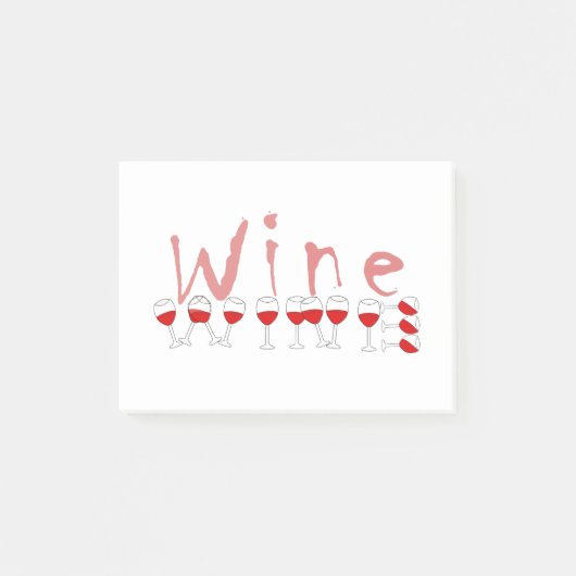 Wijn Post-it® Notes (Voorkant)