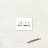 Wijn Post-it® Notes (Op bureau)