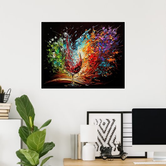 WIJN POSTER (Thuiskantoor)