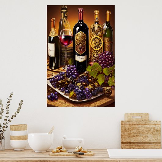  wijn poster (Keuken)