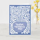 Wijn Potlood Plant Happy Moederdag Wenskaart Kaart (Gele Bloem)