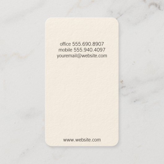 Wijn Pour | Afsluiting (premie) Visitekaartje (Achterkant)