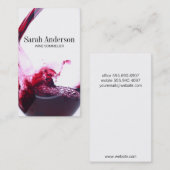 Wijn Pour | Splash Visitekaartje (Voorkant / Achterkant)