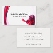 Wijn Pour Visitekaartje (Voorkant / Achterkant)