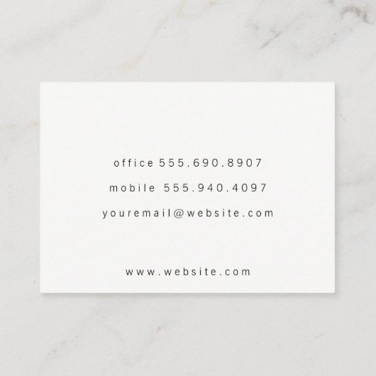 Wijn Pour Visitekaartje (Achterkant)