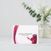 Wijn Pour Visitekaartje (Staand voorkant)