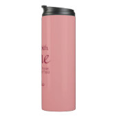 Wijn Quote, aangepaste naam tumbler Thermosbeker (Geroteerd rechts)