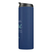 Wijn Quote, aangepaste naam tumbler Thermosbeker (Geroteerd rechts)