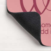 Wijn Quote monogram mousepad Muismat (Hoek)