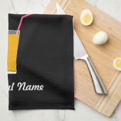 Wijn Quote Yoga Klasse? Giet een glazen keukenhand Theedoek (Quarter Fold)