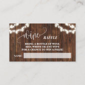 Wijn Raffle Ticket Western Vrijgezellenfeest (Voorkant)