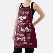 Wijn Red Baking Words Schort (Insitu)