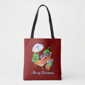 Wijn Red Funny Merry Christmas Pepper Tote Bag (Voorkant)