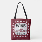 Wijn Review 5 sterren Canvas tas (Achterkant)