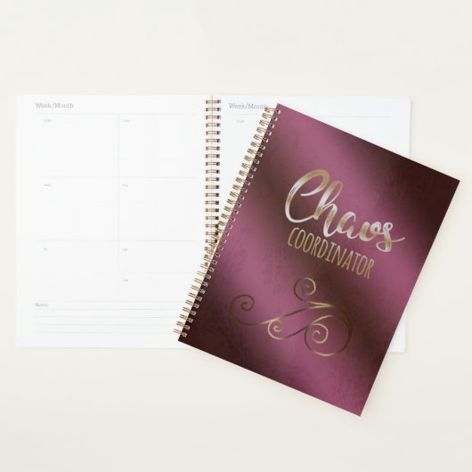 Wijn Rode Chaos Coördinator Planner (Display)