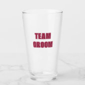 Wijn Rode Team Bruidegom Bachelor Party Glas (Voorkant)