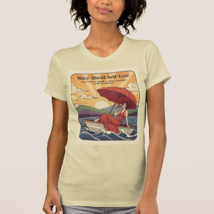 Wijn rond zelfliefde – Wat een prachtige wereld T-shirt