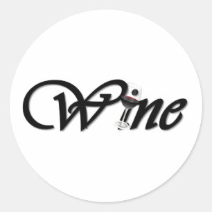 Wijn Ronde Sticker