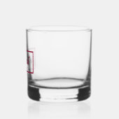 Wijn Rood Gepersonaliseerde bruiloft Beste Man Roc Whisky Glas (Links)