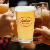 Wijn Rood Gestileerde Naam Trouwen Beste Man Glas