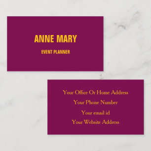 Wijn Rood Roze Sinaasappel Bourgogne Maroon Modern Visitekaartje