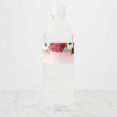 Wijn Rood Wit Bloemig  Waterfles Etiket (Achterkant)