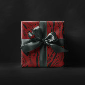 wijn rood Zebra Patroon Cadeaupapier