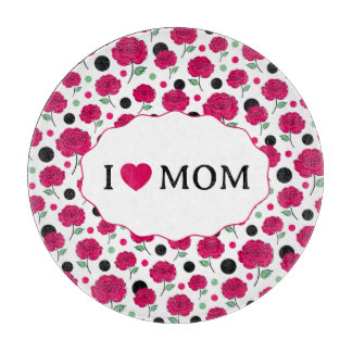 Wijn Roze Groen Stip Grafisch Patroon Modern   Snijplank