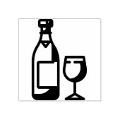 wijn rubberstempel (Afrduk)