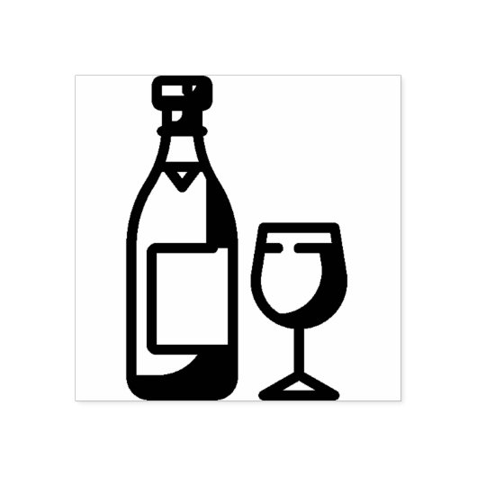 wijn rubberstempel (Afrduk)