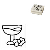 wijn rubberstempel (Gestempeld)