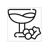 wijn rubberstempel (Afrduk)