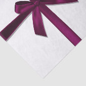 Wijn Satin Ribbon Bow Kerstfeest Tissuepapier (Detail)