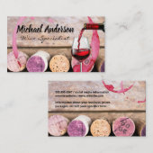 Wijn schenken | Kurken | Wijngaard Visitekaartje (Voorkant / Achterkant)