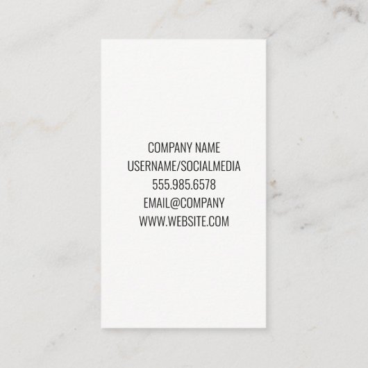 Wijn schenken | Marmer Kurk Achtergrond Visitekaartje (Achterkant)