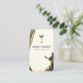 Wijn schenken | Splash II wijnglas Sepia Visitekaartje (Staand voorkant)