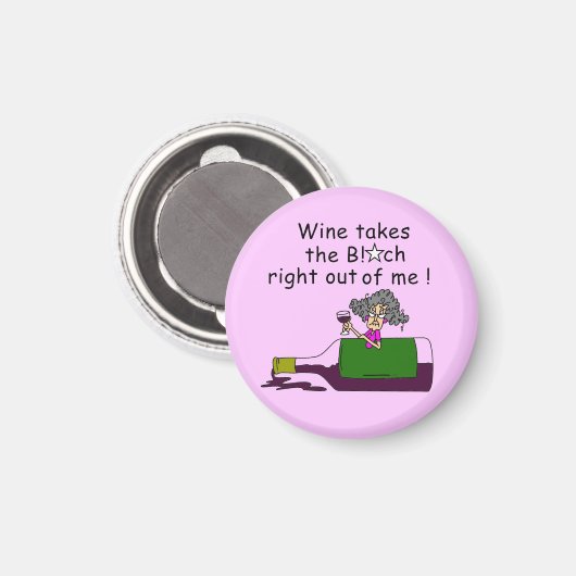 Wijn smelt me magneet (Voorkant / Achterkant)