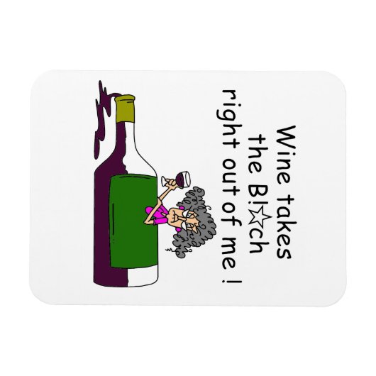 Wijn smelt me magneet (Horizontaal)