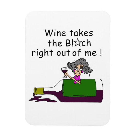 Wijn smelt me magneet (Verticaal)