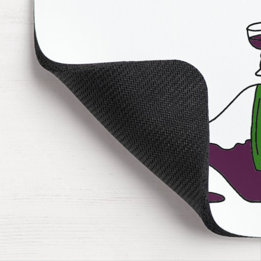 Wijn smelt me muismat (Hoek)