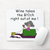 Wijn smelt me muismat (Met muis)