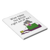 Wijn smelt me notitieblok (Schuin)