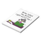 Wijn smelt me notitieblok (Linkerzijde)