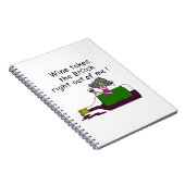 Wijn smelt me notitieboek (Rechterzijde)