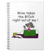 Wijn smelt me notitieboek (Voorkant)