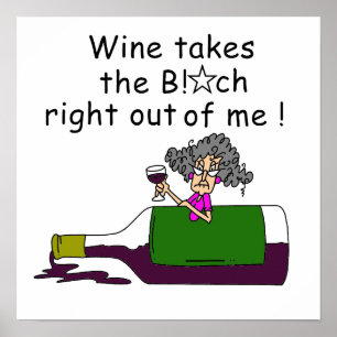 Wijn smelt me poster