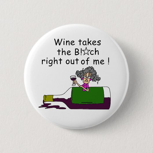 Wijn smelt me ronde button 5,7 cm (Voorkant)